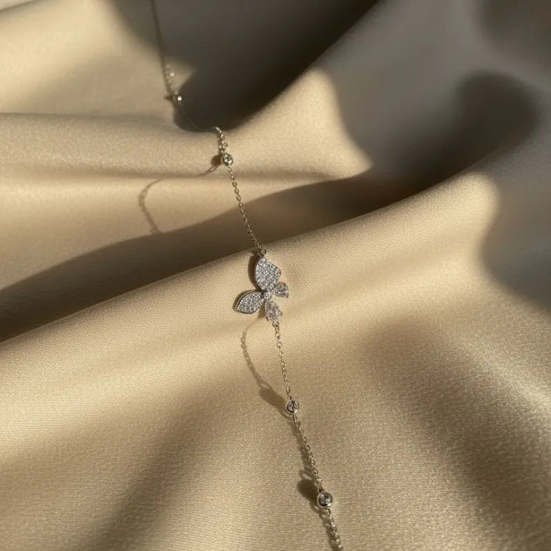 Butterfly Charm Bracelet – Silver & Gold Tone