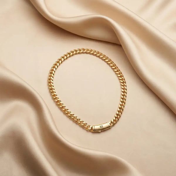 Cuban Link 18K Gold Plated Necklace for Women