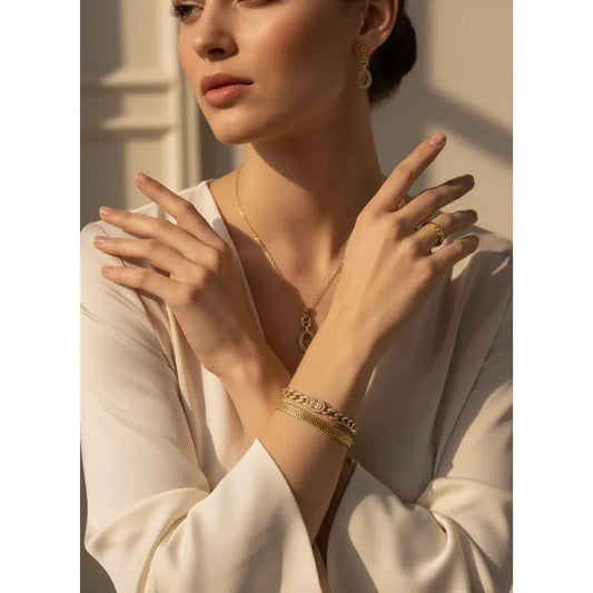 Golden Harmony Gold Plated Jewelry Bundle