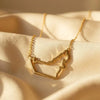 Gold-Plated UAE Map Silhouette Pendant Necklace