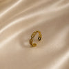 Adjustable Gold Plated Ring for Ladies