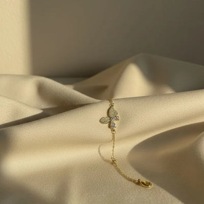 Butterfly Charm Bracelet – Silver & Gold Tone