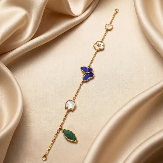 Butterfly Gold Plated Charm Bracelet