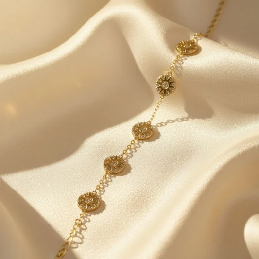 Daisy London Apollo Amulet 18kt gold-plated sterling silver Nicklace & Earning