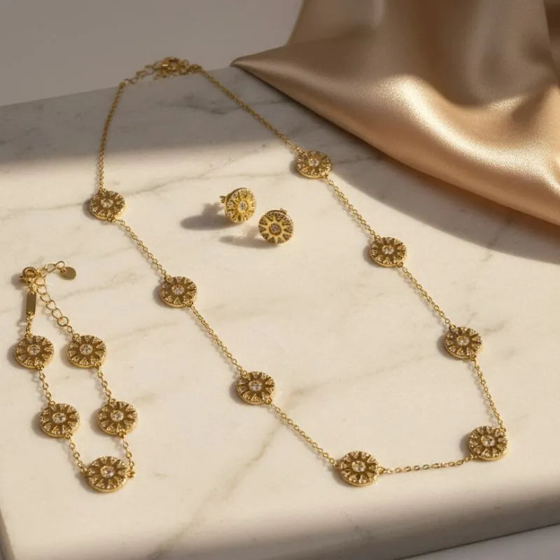 Daisy London Apollo Amulet 18kt gold-plated sterling silver Full Set