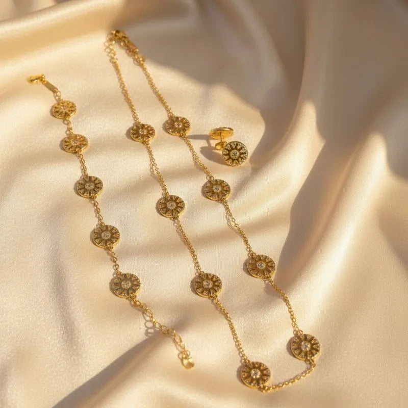 Daisy London Apollo Amulet 18kt gold-plated sterling silver Full Set