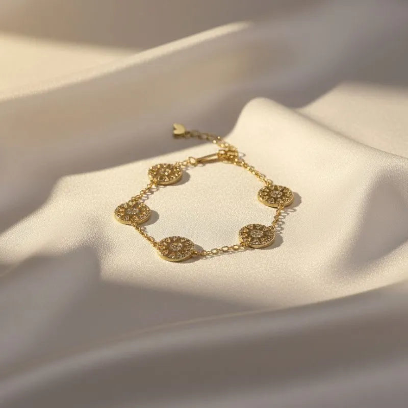 Daisy London Apollo Amulet 18kt gold-plated sterling silver bracelet