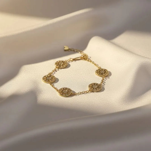 Daisy London Apollo Amulet 18kt gold-plated sterling silver bracelet