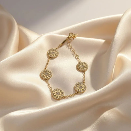 Daisy London Apollo Amulet 18kt gold-plated sterling silver bracelet