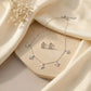 Gold-Plated & Silver Butterfly Necklace and Earrings Set