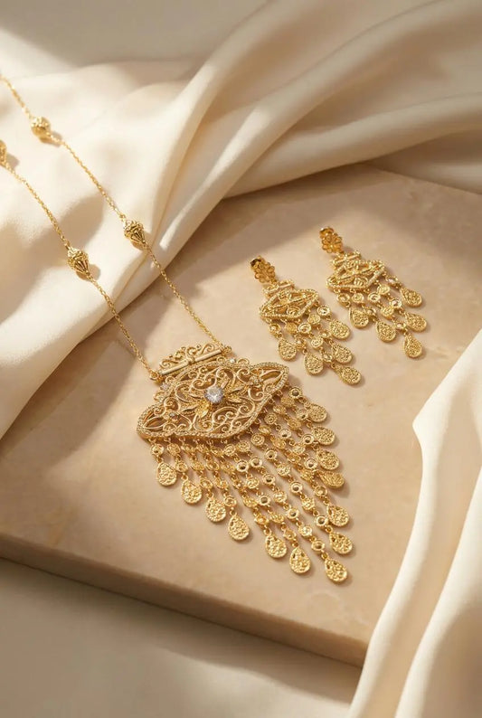 Gold-plated Traditional Heritage Eye Jewelry Set