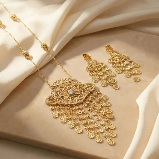 Gold-plated Traditional Heritage Eye Jewelry Set