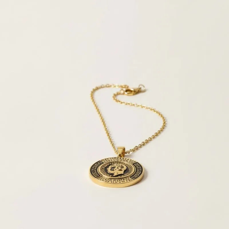 Gold Coin Pendant Necklace