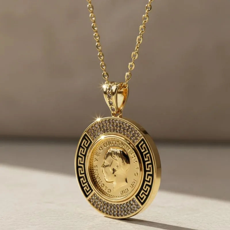 Gold Coin Pendant Necklace