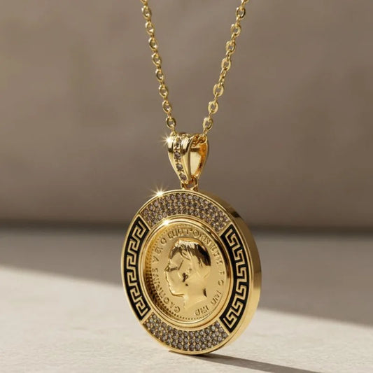 Gold Coin Pendant Necklace