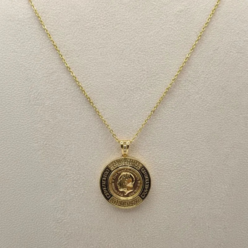 Gold Coin Pendant Necklace