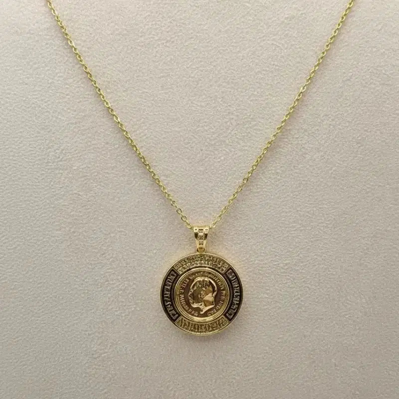 Gold Coin Pendant Necklace