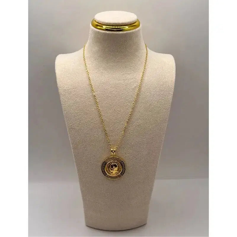 Gold Coin Pendant Necklace