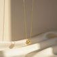 Gold Plated Luna Clover Pendant Necklace