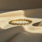 Gold Plated Pavé Circle Tennis Bracelet