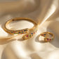 Gold Plated Multi-Color Crystal Baguette Set