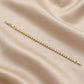 Gold Plated Zirconia Bezel Tennis Bracelet