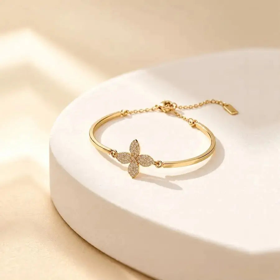 Gold Butterfly Adjustable Bracelet