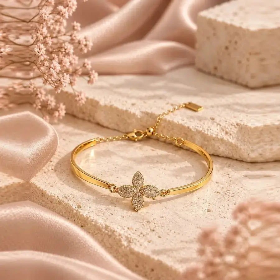 Gold Butterfly Adjustable Bracelet