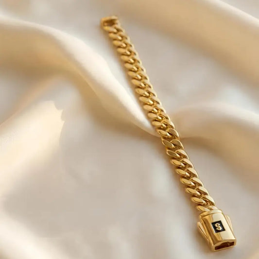 Gold Plated Cuban Chain Bracelet