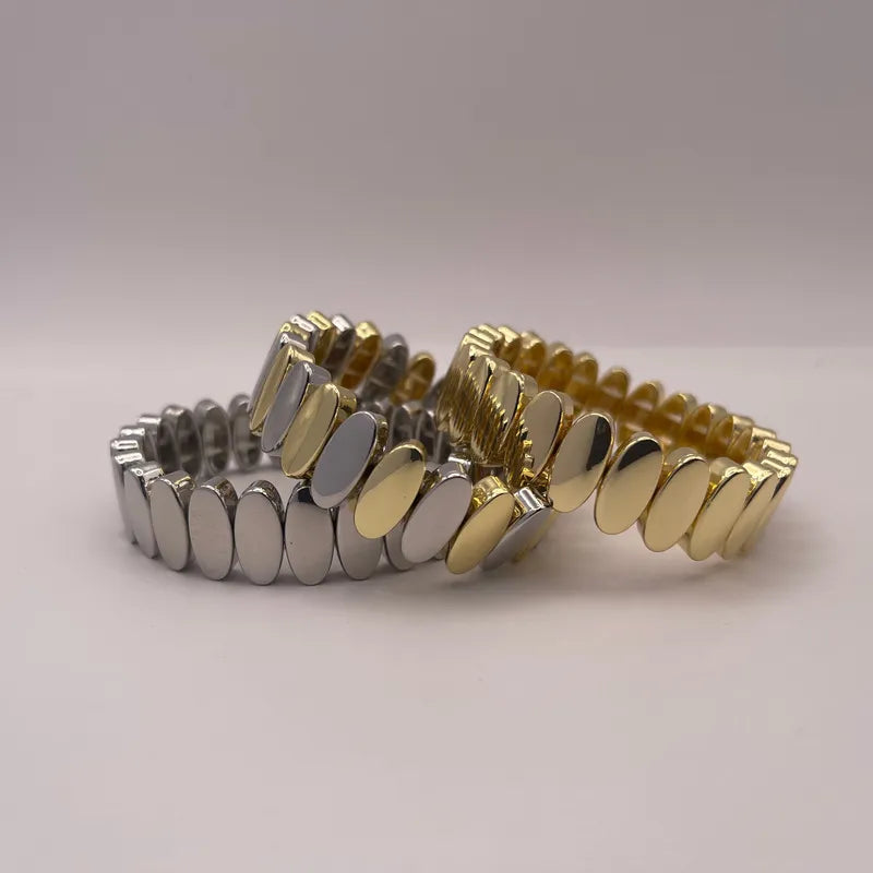 Luxury Elastic Bracelets – Gold | Silver | Mixed
