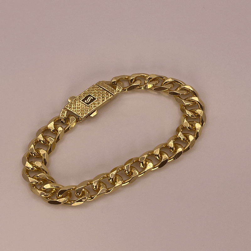 Monaco plated gold bracelet