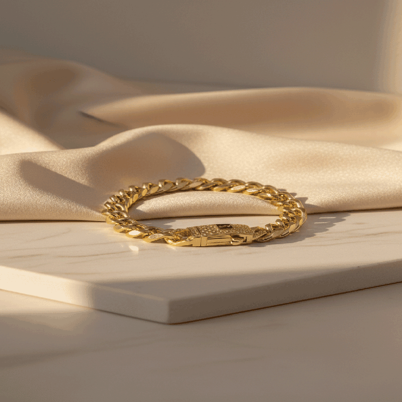 Monaco plated gold bracelet