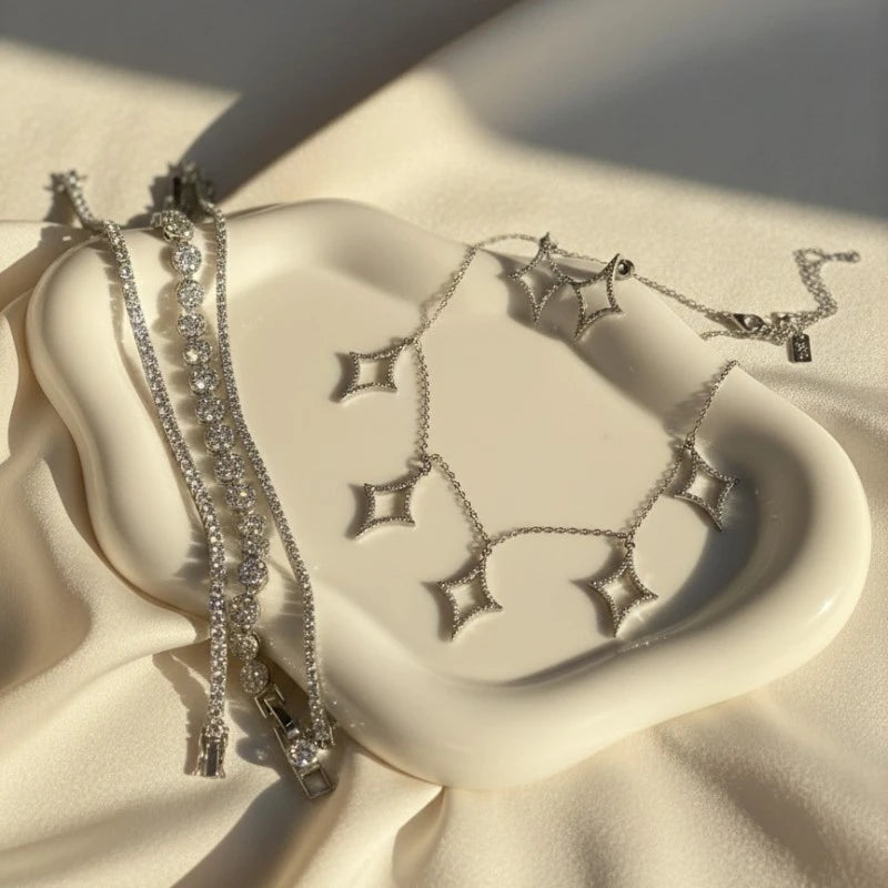 Silver Plated Sparkling Stellar 4-Piece Bundle