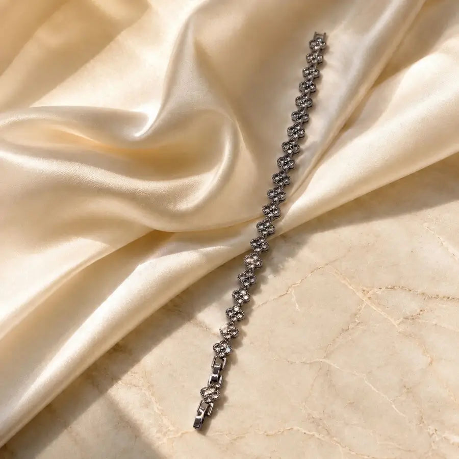 Silver Plated Tennis Bracelet