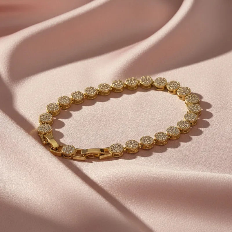 Tennis bracelet ( gold , silver)