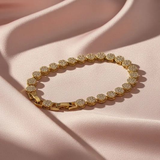 Tennis bracelet ( gold , silver)