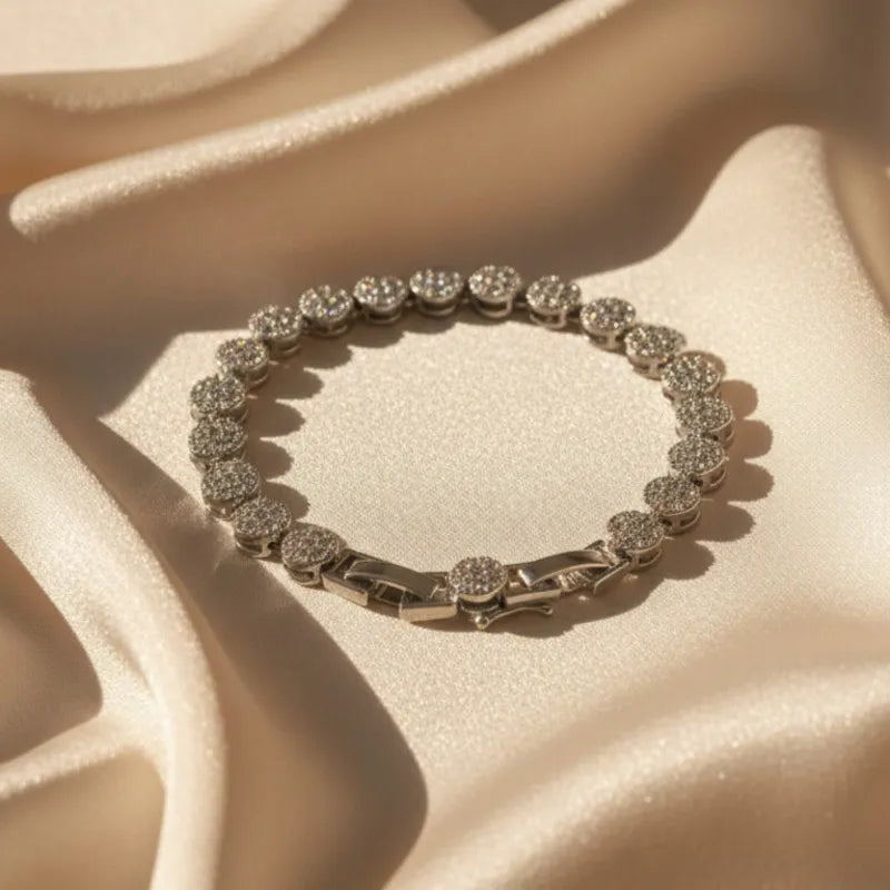 Tennis bracelet ( gold , silver)