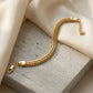 Luxury Gold-Plated Braided Wheat Chain Bracelet