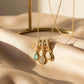 Luxury Gold-plated Necklace with 3 Distinct Zirconia Stones