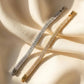 Luxury Double-Row Zirconia Bracelet - Gold and Silver