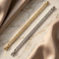 Luxury Three-Row Radiant Zirconia Tennis Bracelet -Gold and Silver