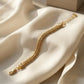 Luxury Gold-Plated Braided Wheat Chain Bracelet