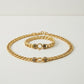 Versace plated gold chain Set