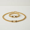 Versace plated gold chain Set