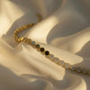 Gold-Plated Disc & Pavé Tennis Bracelet
